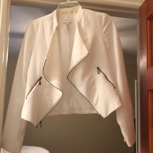 Laundry white Blazer with zippers size 2